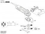 Bosch 3 601 G94 100 Gws 12-125 Ciex Angle Grinder 230 V / Eu Spare Parts